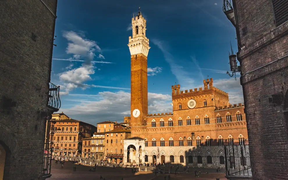 Wanderreise Via Francigena von Siena nach Montefiascone: Piazza del Campo in Siena