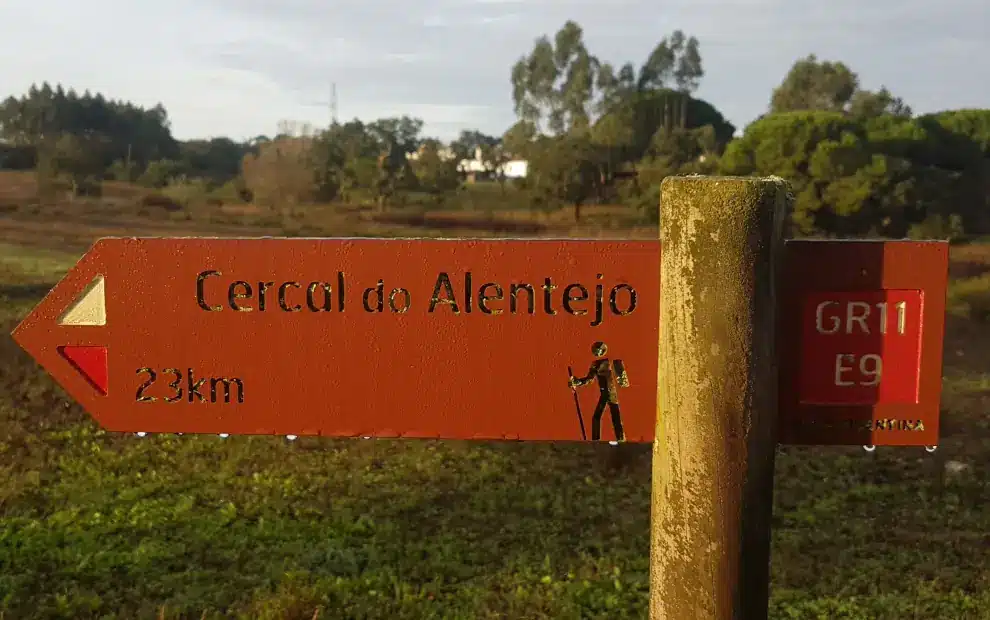 Wanderreise Rota Vicentina: Beschilderung der Rota Vicentina in Vale Seco