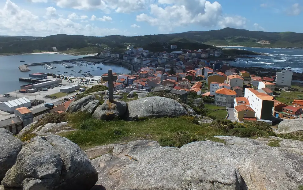 Wanderreise Camiño dos Faros: Blick vom Monte Corpiño auf Muxía