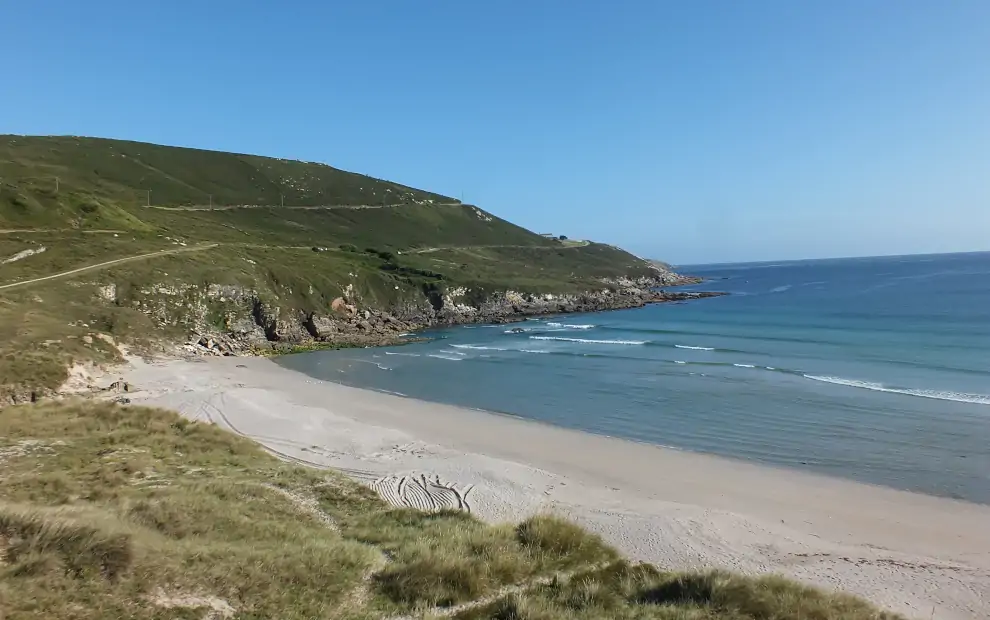Wanderreise Camiño dos Faros: Strand Praia de Seaia bei Malpica
