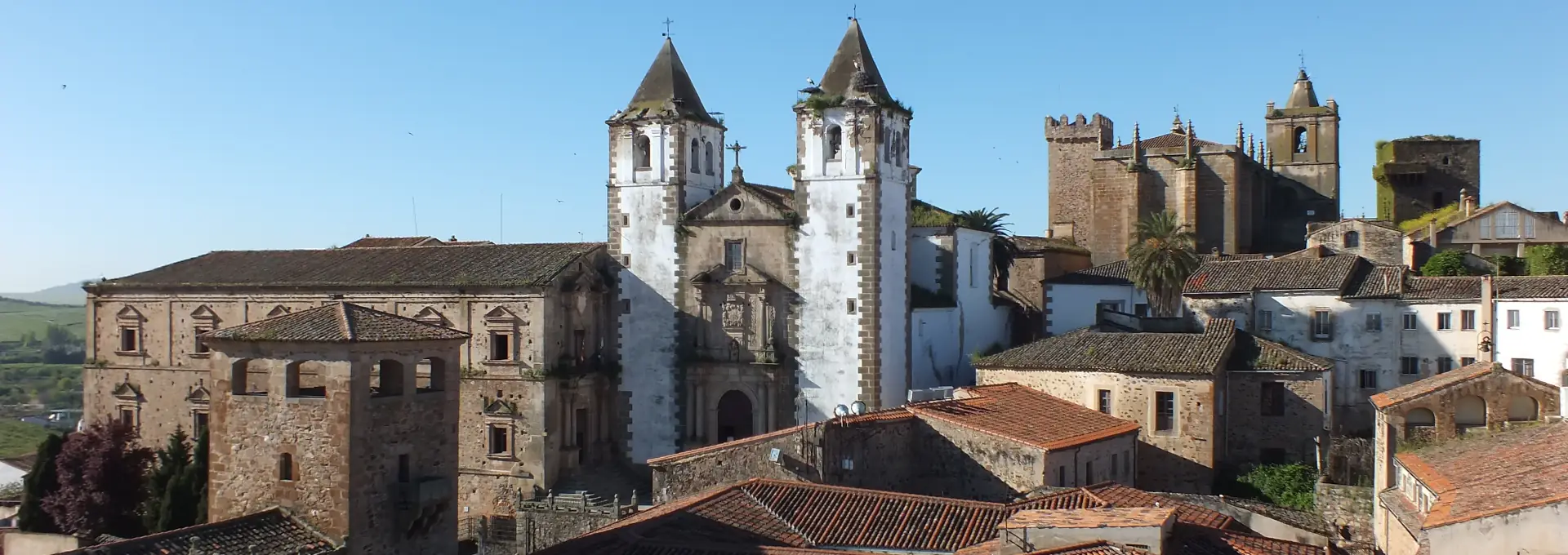 Blick auf die Altstadt von Cáceres Extremadura