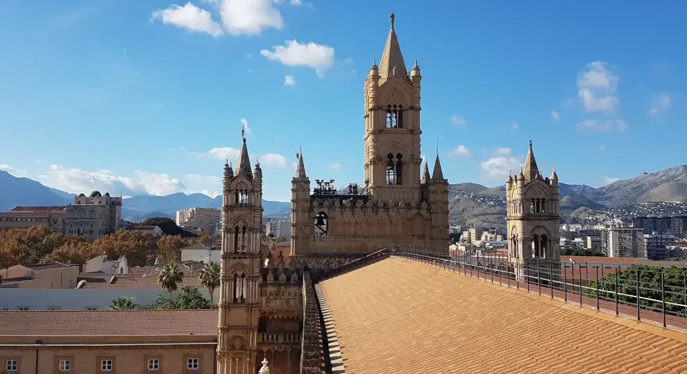 Wanderreise Sizilien - Magna Via Francigena: Dächer der Kathedrale von Palermo