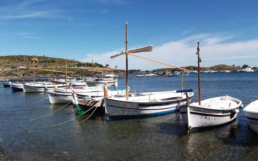Wanderreise Costa Brava: Boote in Port Ligat