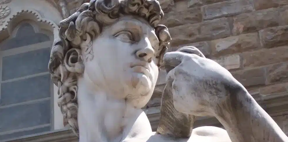 Wanderreise Toskana - Chianti: David auf der Piazza della Signoria in Florenz