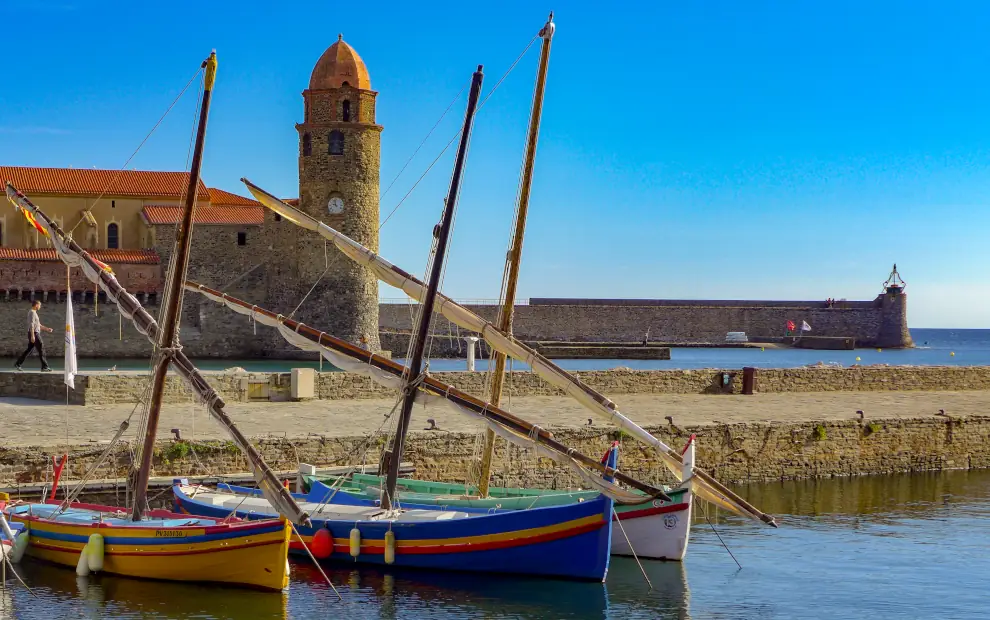 Wanderreise Costa Brava – Von Collioure nach Cadaquès: Blick auf den Hafen von Collioure