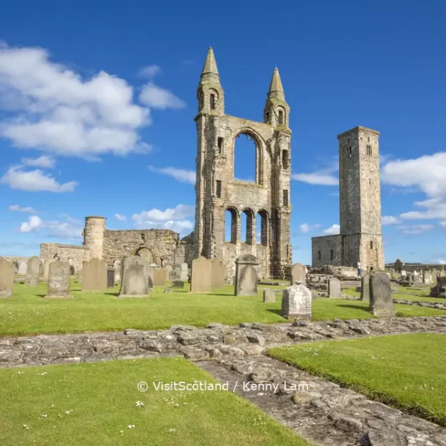 Wanderreise Schottland: Fife Coastal Path, St Andrews Cathedral, © VisitScotland / Kenny Lam