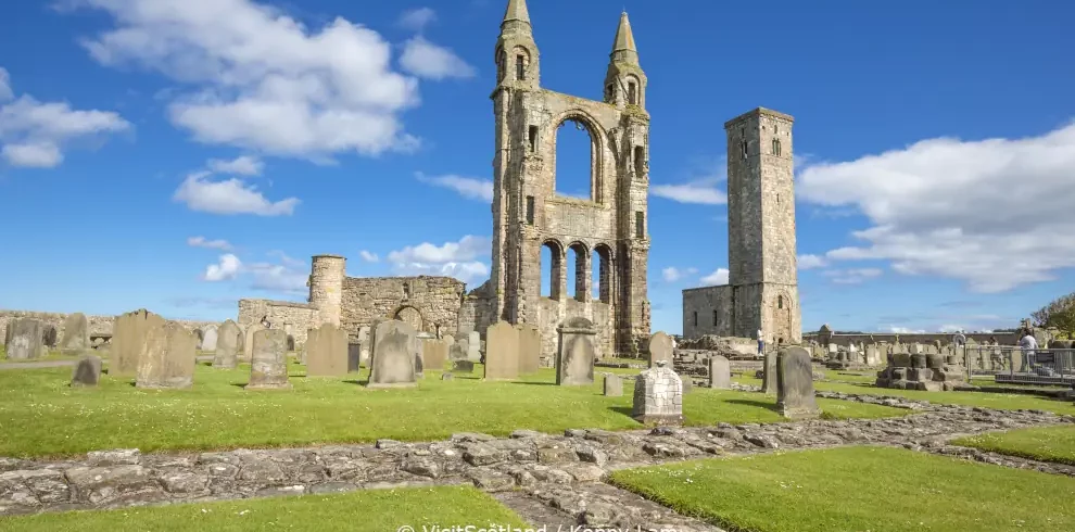 Wanderreise Schottland: Fife Coastal Path, St Andrews Cathedral, © VisitScotland / Kenny Lam