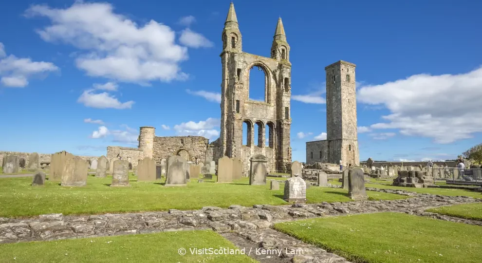 Wanderreise Schottland: Fife Coastal Path, St Andrews Cathedral, © VisitScotland / Kenny Lam
