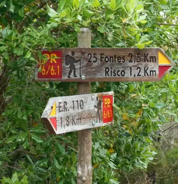 Wanderreise Madeira - Südwesten: Beschilderung einer Levada-Wanderung