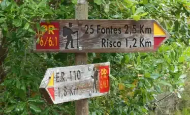 Wanderreise Madeira - Südwesten: Beschilderung einer Levada-Wanderung