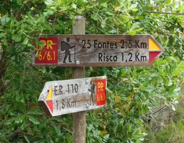 Wanderreise Madeira - Südwesten: Beschilderung einer Levada-Wanderung