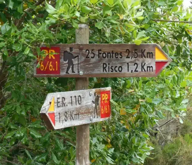 Wanderreise Madeira - Südwesten: Beschilderung einer Levada-Wanderung