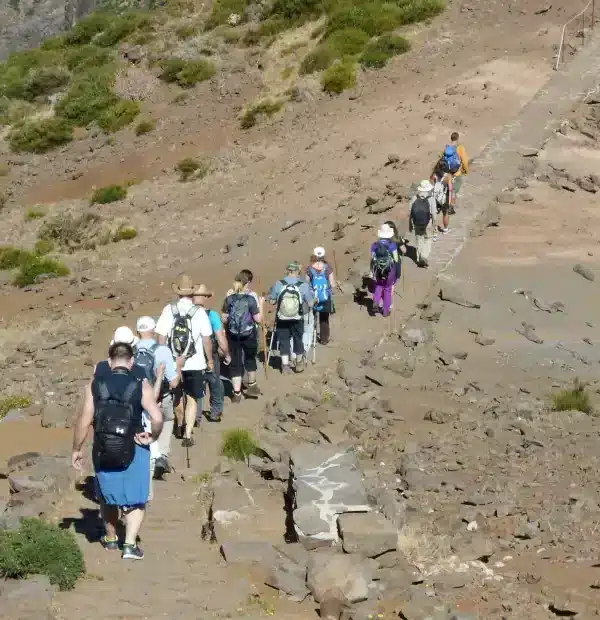 Wanderreise Madeira - Nordosten: Wandergruppe auf dem Pico Arieiro