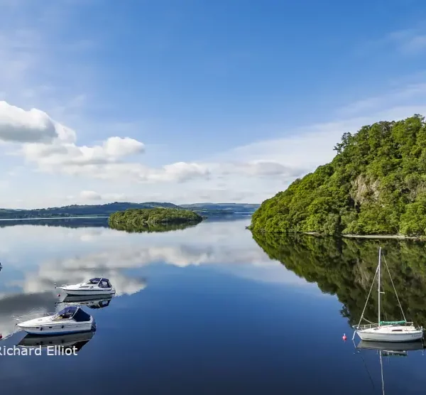 Boats moored at Balmaha at Loch Lomond, © VisitScotland / Richard Elliot