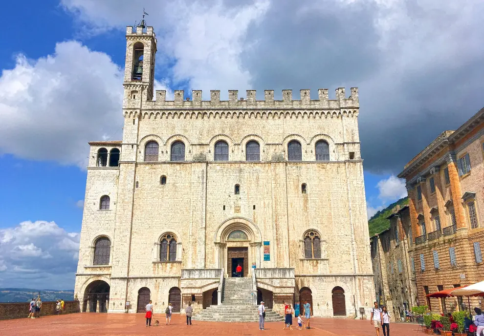 Wanderreise Franziskusweg: Palazzo dei Consoli in Gubbio