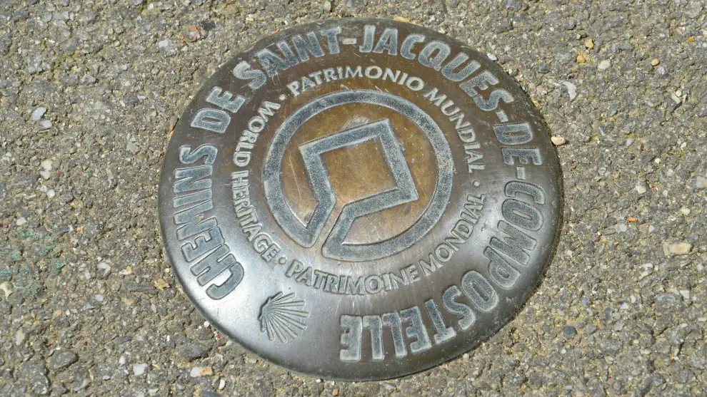 Jakobsweg Frankreich: Wegmarkierung in Condom