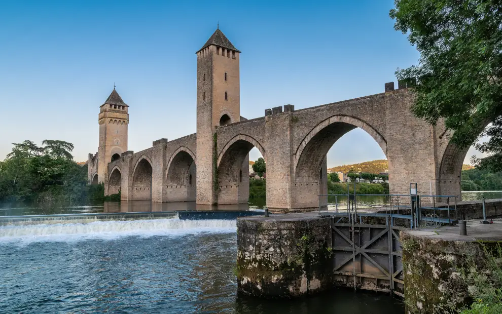 Jakobsweg von Cahors nach Lectoure: Brücke von Cahors