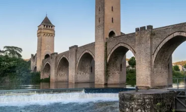 Jakobsweg von Cahors nach Lectoure:: Brücke von Cahors