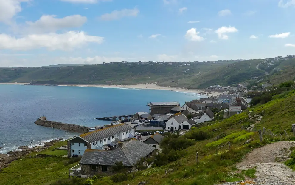 Wanderreise Cornwall 5 Tage: Blick auf Sennen Cove
