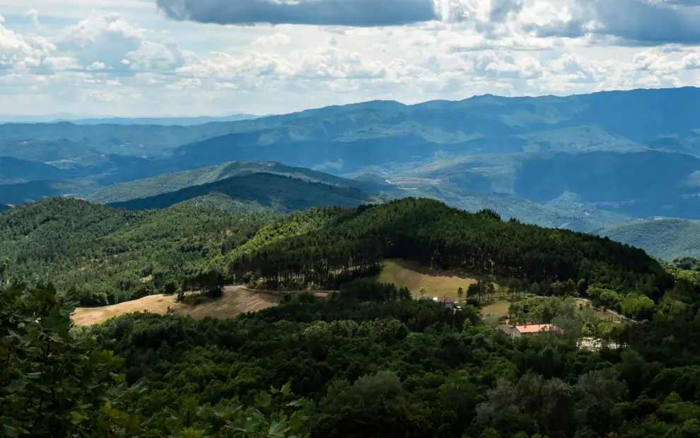 Wanderreise Franziskusweg: Landschaft bei La Verna