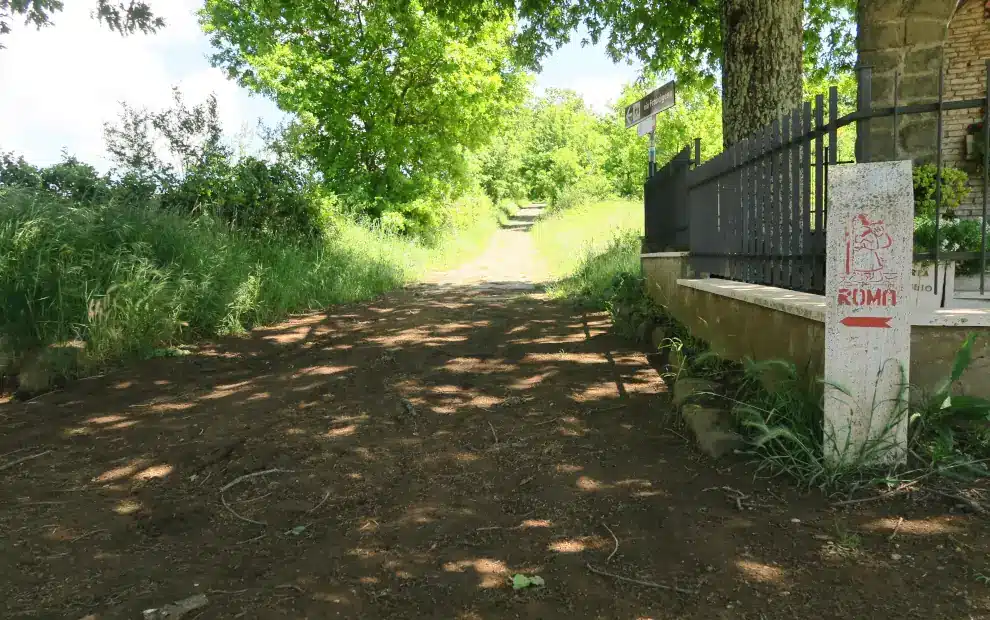 Wanderreise Via Francigena von Viterbo nach Rom: Wegbeschilderung